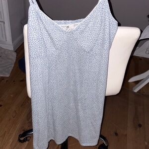 Light Blue Floral Slip Dress